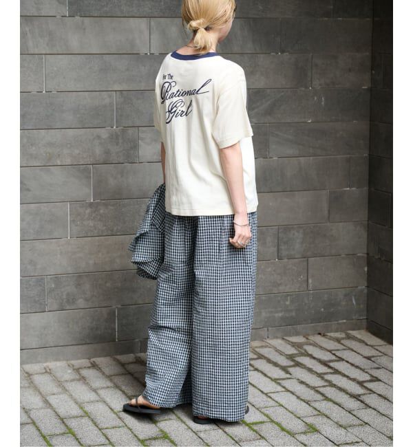 OUTDOOR PRODUCTS Usual Things「Rational Girl コットンフライスリンガーTEE」|Tシャツ・カットソー|