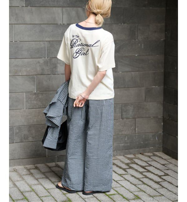 OUTDOOR PRODUCTS Usual Things「Rational Girl コットンフライスリンガーTEE」|Tシャツ・カットソー|