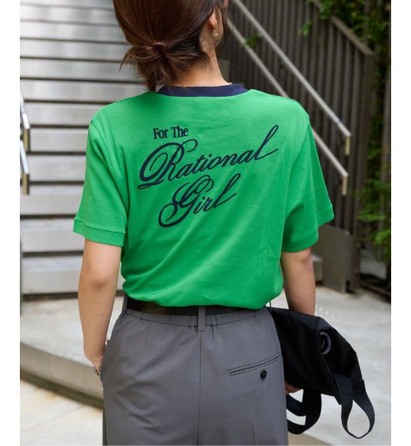OUTDOOR PRODUCTS Usual Things「Rational Girl コットンフライスリンガーTEE」|Tシャツ・カットソー|