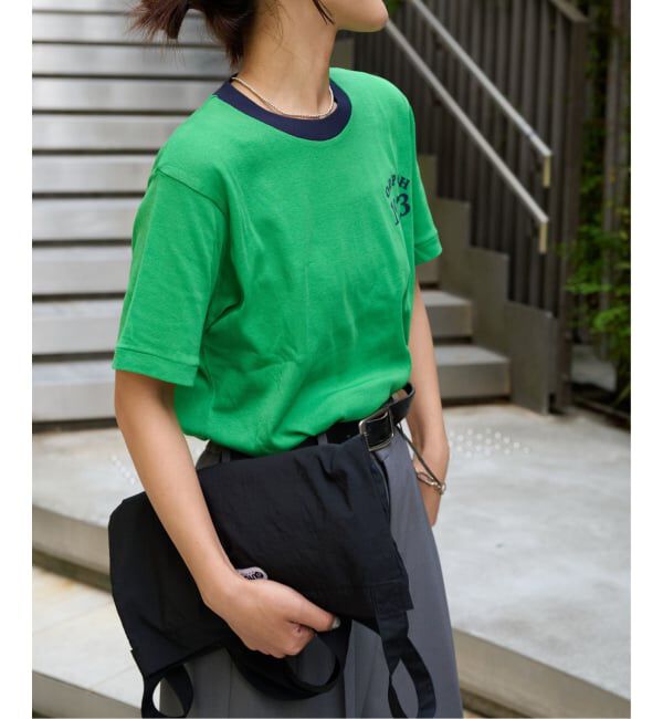 OUTDOOR PRODUCTS Usual Things「Rational Girl コットンフライスリンガーTEE」|Tシャツ・カットソー|