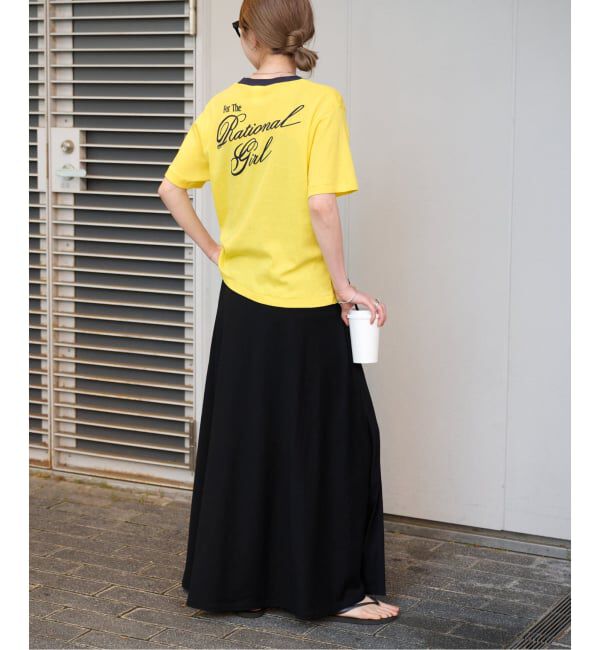 OUTDOOR PRODUCTS Usual Things「Rational Girl コットンフライスリンガーTEE」|Tシャツ・カットソー|