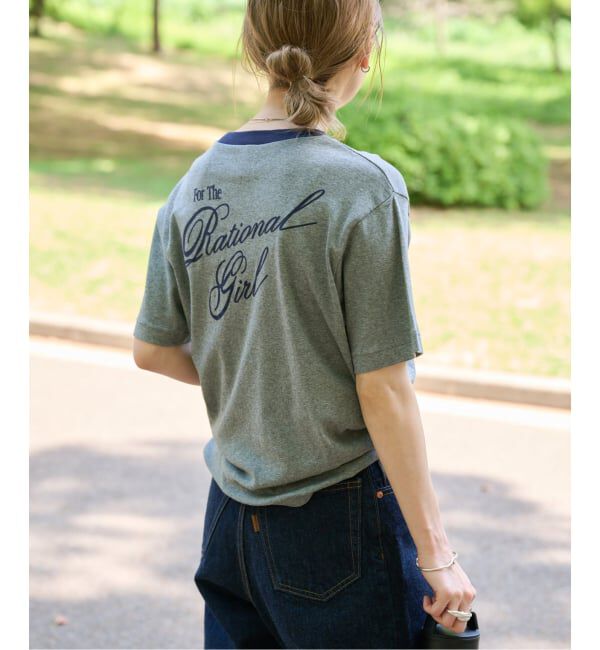 OUTDOOR PRODUCTS Usual Things「Rational Girl コットンフライスリンガーTEE」|Tシャツ・カットソー|