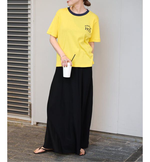 OUTDOOR PRODUCTS Usual Things「Rational Girl コットンフライスリンガーTEE」|Tシャツ・カットソー|