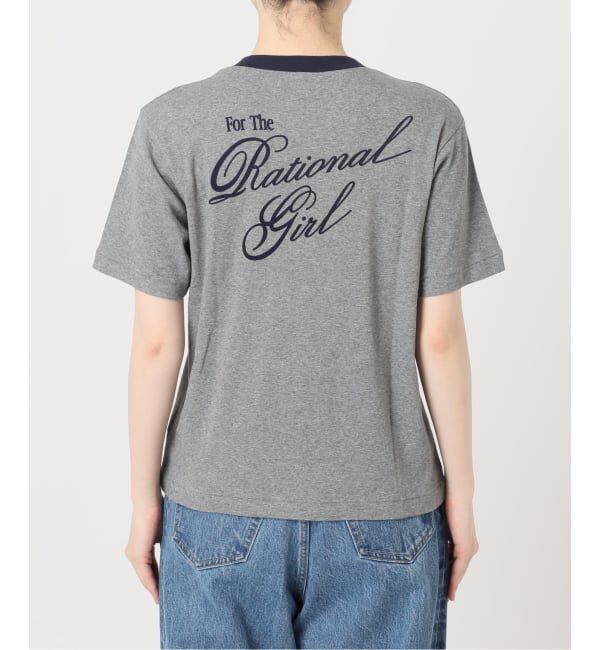 OUTDOOR PRODUCTS Usual Things「Rational Girl コットンフライスリンガーTEE」|Tシャツ・カットソー|