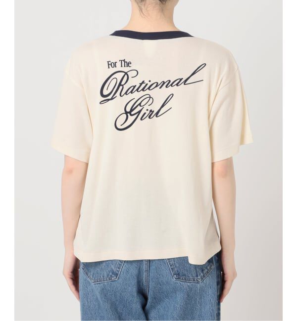 OUTDOOR PRODUCTS Usual Things「Rational Girl コットンフライスリンガーTEE」|Tシャツ・カットソー|