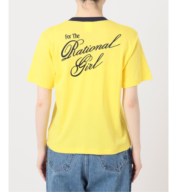 OUTDOOR PRODUCTS Usual Things「Rational Girl コットンフライスリンガーTEE」|Tシャツ・カットソー|