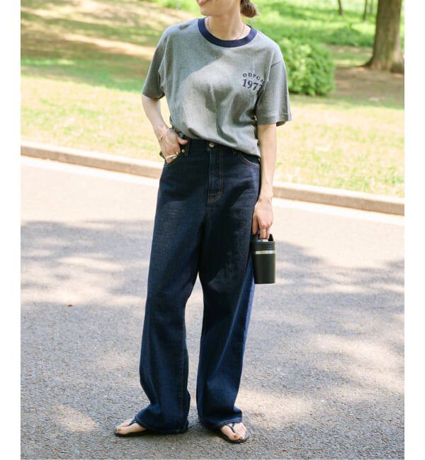 OUTDOOR PRODUCTS Usual Things「Rational Girl コットンフライスリンガーTEE」|Tシャツ・カットソー|
