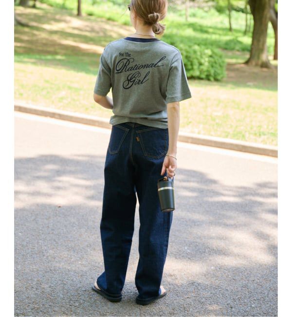 OUTDOOR PRODUCTS Usual Things「Rational Girl コットンフライスリンガーTEE」|Tシャツ・カットソー|