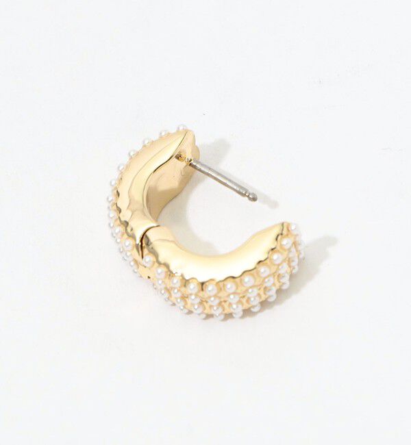 TOMORROWLAND GOODS「Kenneth Jay Lane Pearl Pave Huggies ピアス」|ピアス|