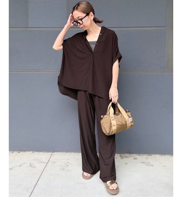 SLOBE IENA「《2枚セット》カットジョーゼットセットアップ」|Tシャツ・カットソー|