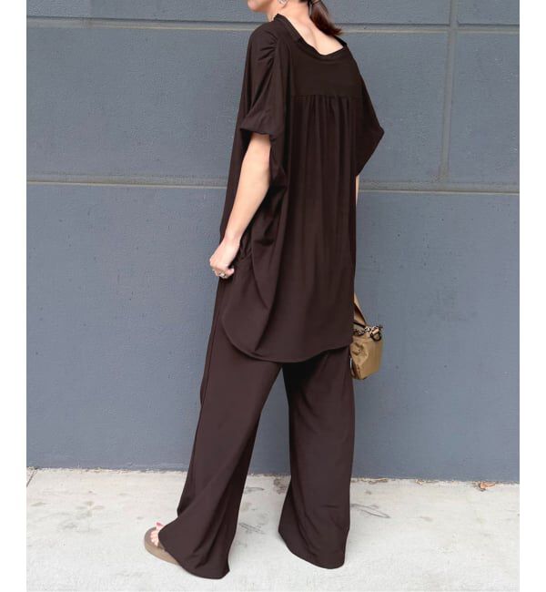 SLOBE IENA「《2枚セット》カットジョーゼットセットアップ」|Tシャツ・カットソー|