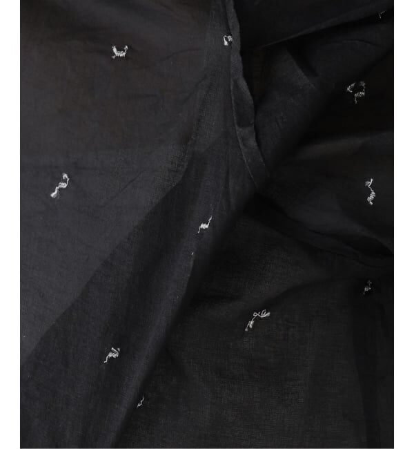 IENA LA BOUCLE「《追加》IENA LA BOUCLE コットンオーガンザエンブロイダリーパフィーブラウス」|シャツ・ブラウス|
