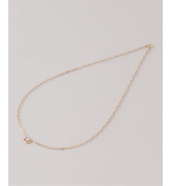 Lilas by Spick&Span「アップグレードホワイトトパーズネックレス K18」|ネックレス|