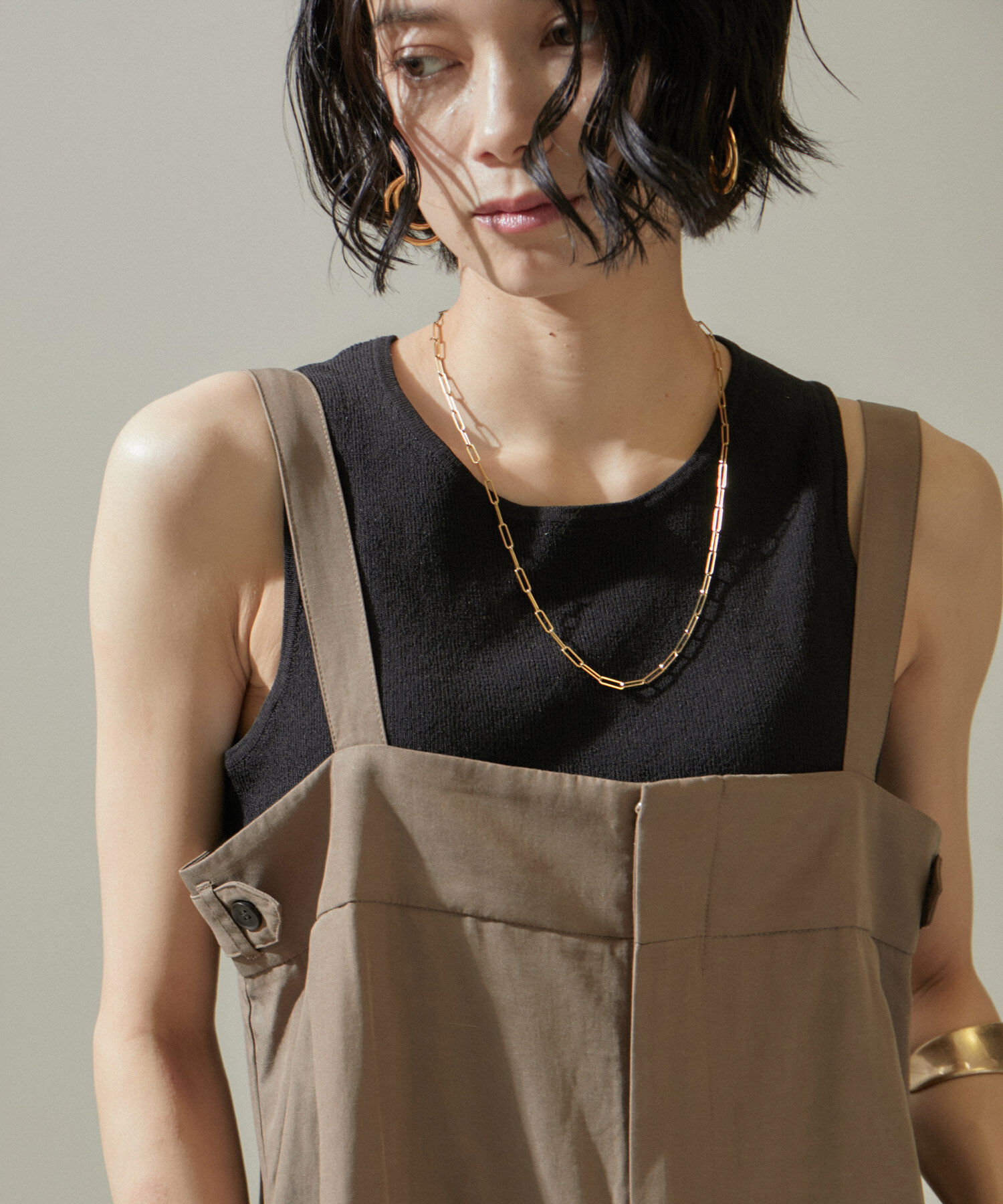 SALON adam et rope'「ドライシアーニットタンクトップ【アンサンブル対応】」|タンクトップ|