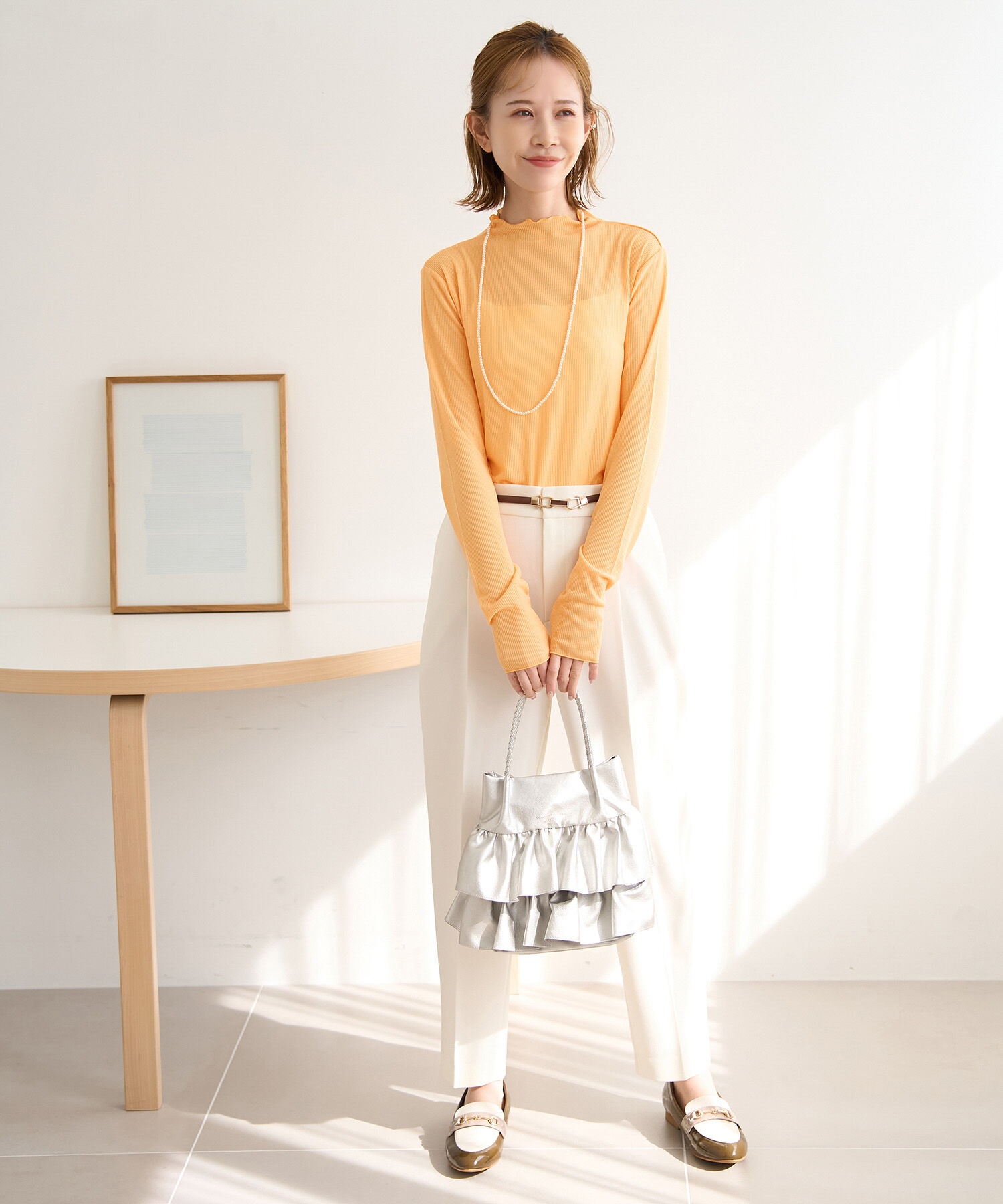 Rope&rsquo;Picnic「シアーカットプチハイネックプルオーバー」|Tシャツ・カットソー|