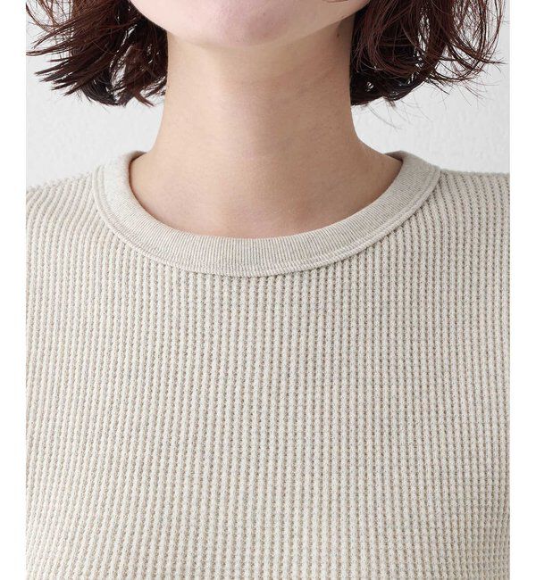 「《人気再販アイテム》ワッフルノースリーブプルオーバー」|Tシャツ・カットソー|