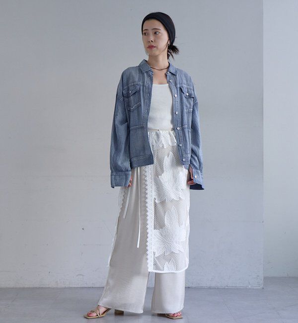  「【再入荷】シアーデニムシャツ」|シャツ・ブラウス|