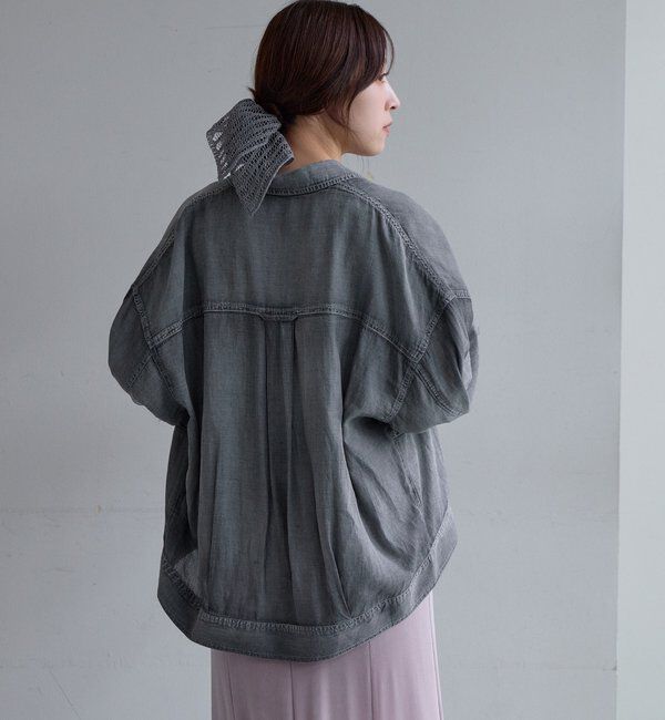  「【再入荷】シアーデニムシャツ」|シャツ・ブラウス|