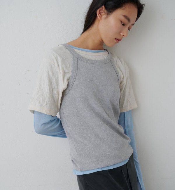  「ワッシャーT&times;アメスリタンクSET」|Tシャツ・カットソー|アイボリー