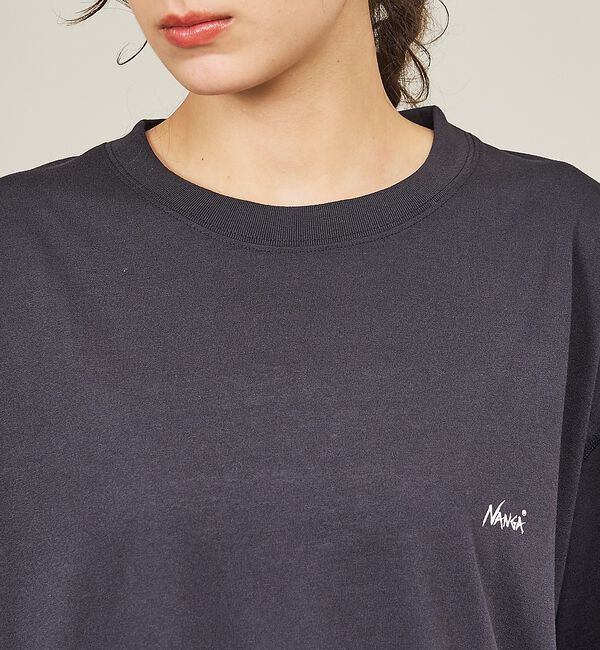ABAHOUSE「【NANGA/ナンガ 】DRY MIX PIVOT SLEEVE TEE/ ロゴ」|Tシャツ・カットソー|