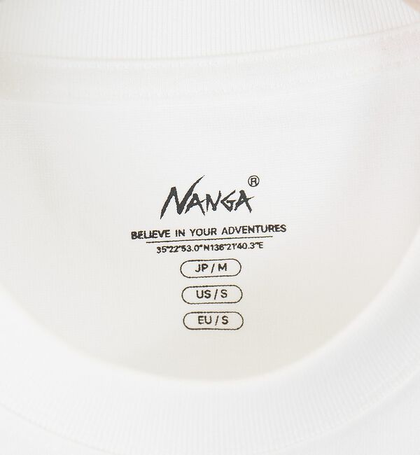 ABAHOUSE「【NANGA/ナンガ 】DRY MIX PIVOT SLEEVE TEE/ ロゴ」|Tシャツ・カットソー|