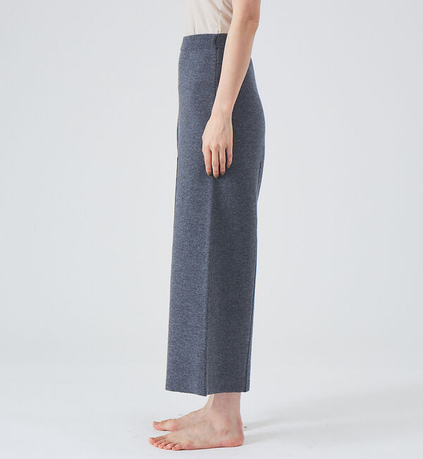 qualite「【WEB・一部店舗限定】圧縮ニットクロップドパンツ◇セットアップ対応」|その他|