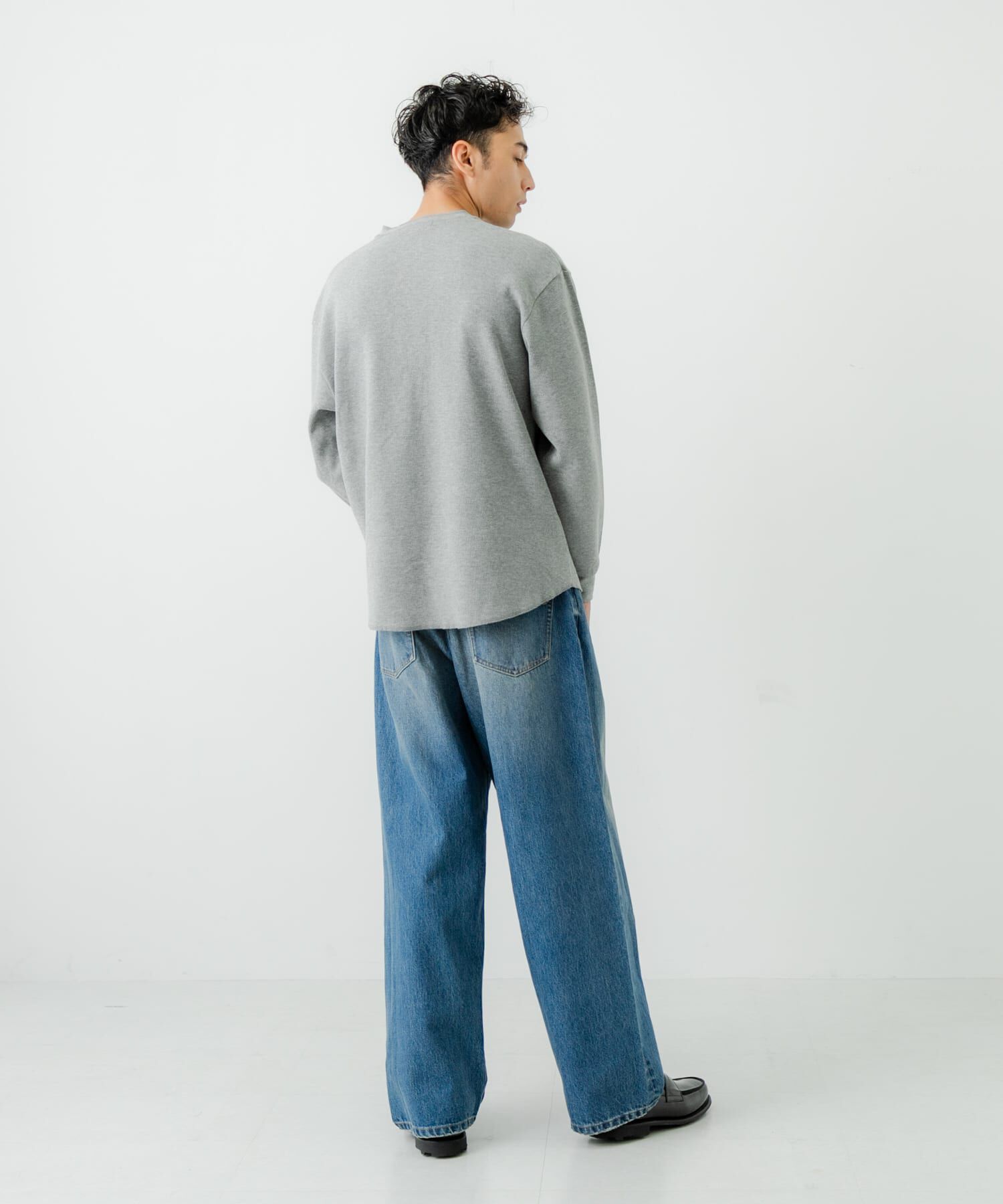 URBAN RESEARCH「『UR TECH』度詰めワッフルヘンリーロングスリーブ」|Tシャツ・カットソー|