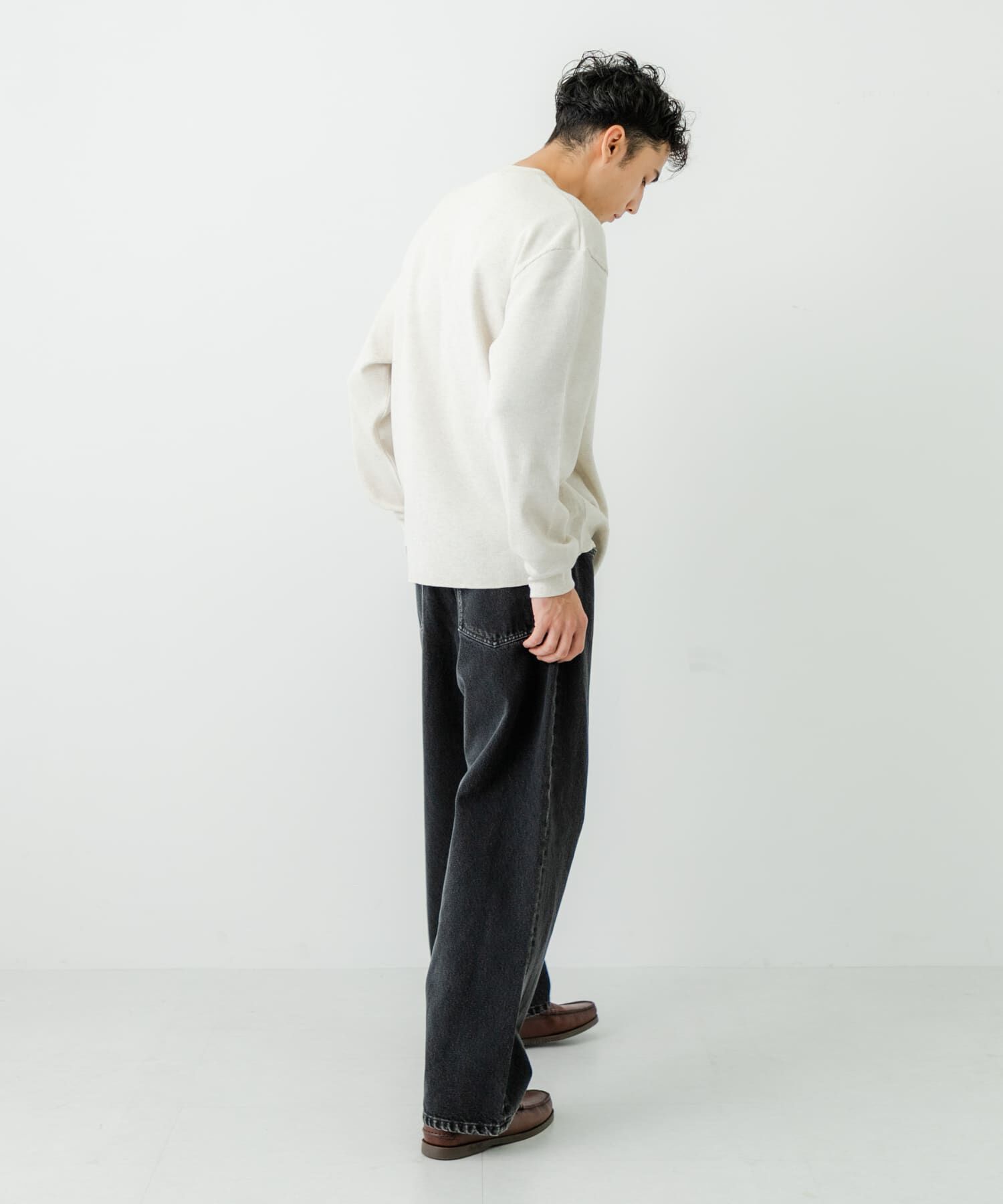 URBAN RESEARCH「『UR TECH』度詰めワッフルヘンリーロングスリーブ」|Tシャツ・カットソー|