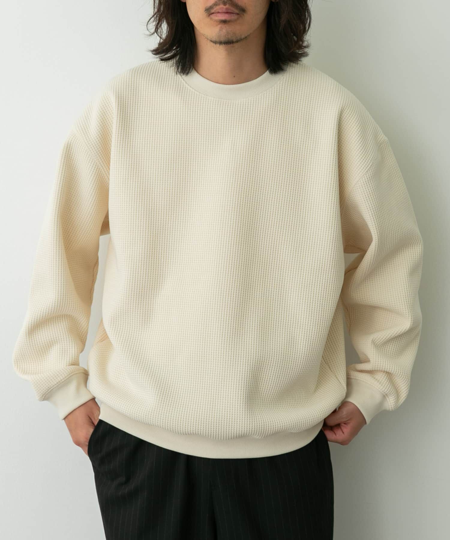Sonny Label 「裏起毛ワッフルリラックスフィットプルオーバー」|Tシャツ・カットソー|