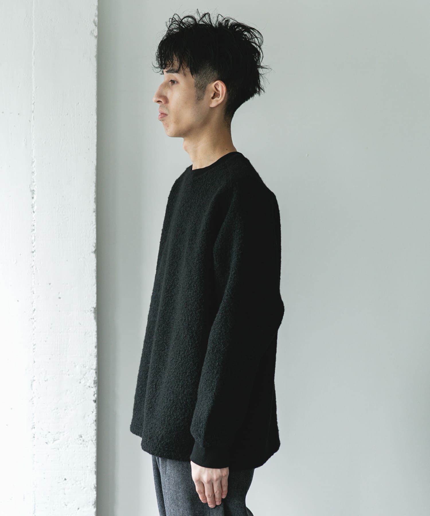 URBAN RESEARCH DOORS「ラグランスリーブブークレー プルオーバー」|Tシャツ・カットソー|