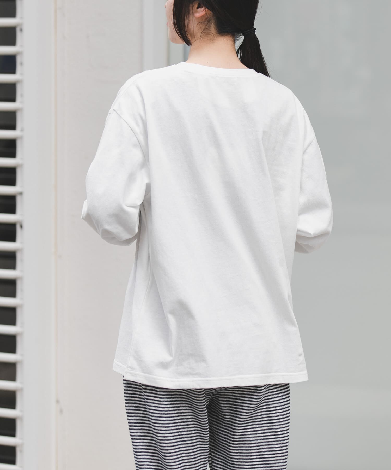 URBAN RESEARCH DOORS「FORK&SPOON　ピグメントプリントロングスリーブTシャツ」|Tシャツ・カットソー|