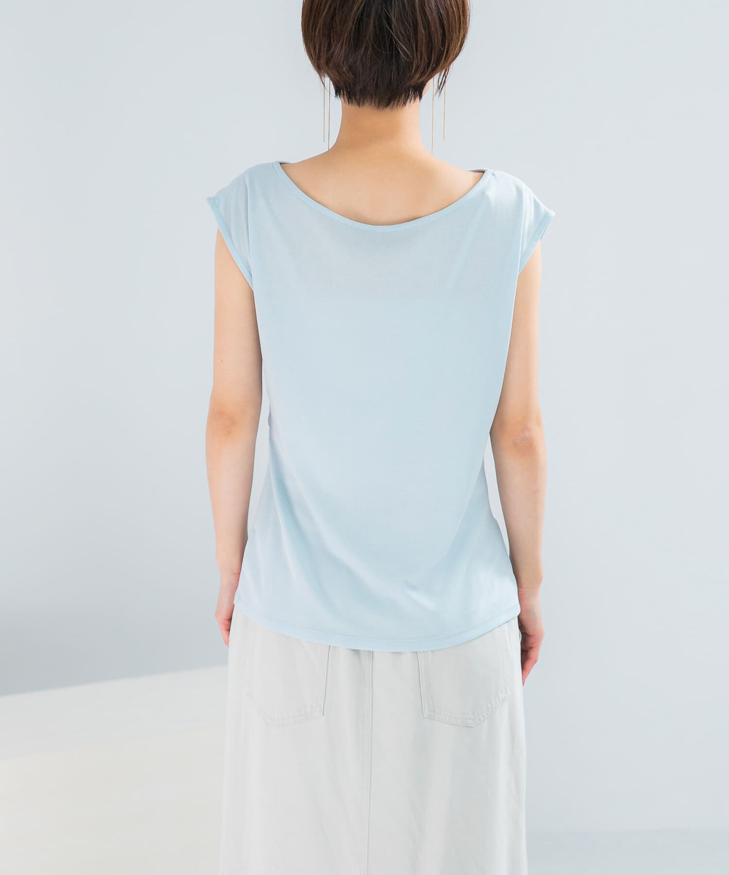 URBAN RESEARCH ROSSO「クールタッチ デザインドレープカットソー」|Tシャツ・カットソー|