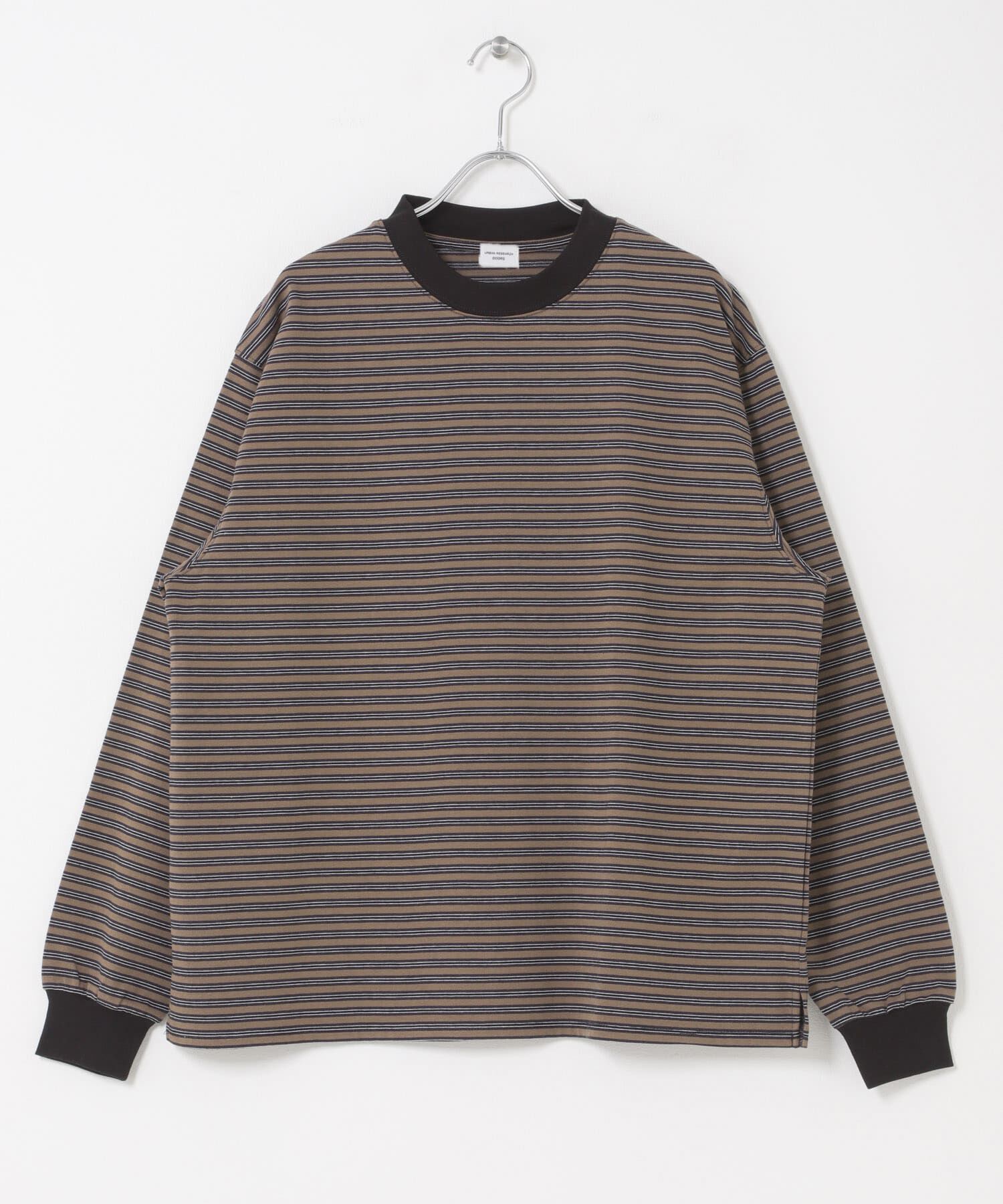 URBAN RESEARCH DOORS「『スタッフ企画』マルチボーダーロングTシャツ」|Tシャツ・カットソー|