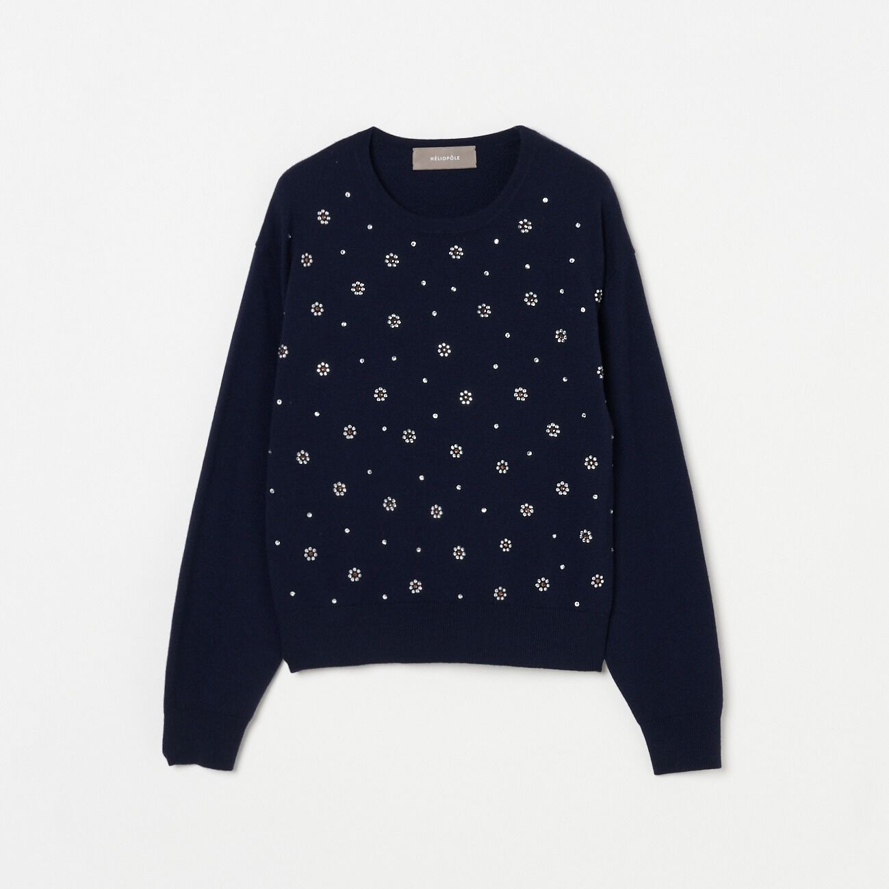 HELIOPOLE「HELIOPOLE BIJOU KNIT」|ニット・セーター|ネイビー