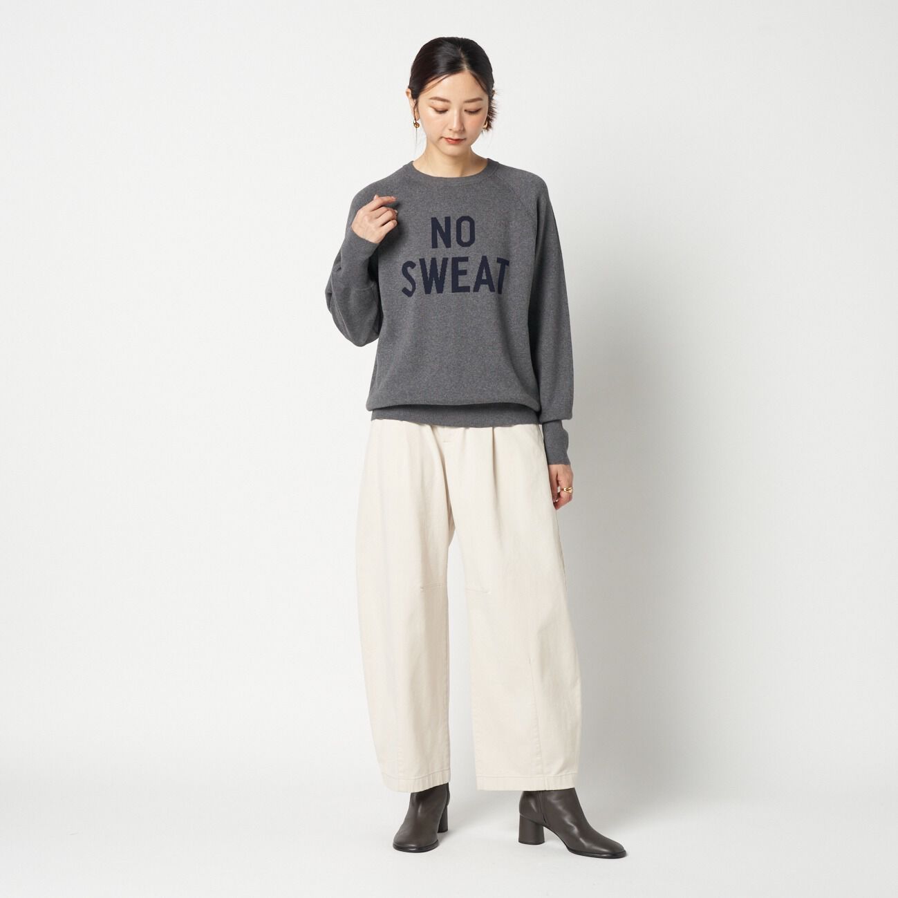 HELIOPOLE「HELIOPOLE DOUBLE JACQUARD LOGO KNIT」|ニット・セーター|