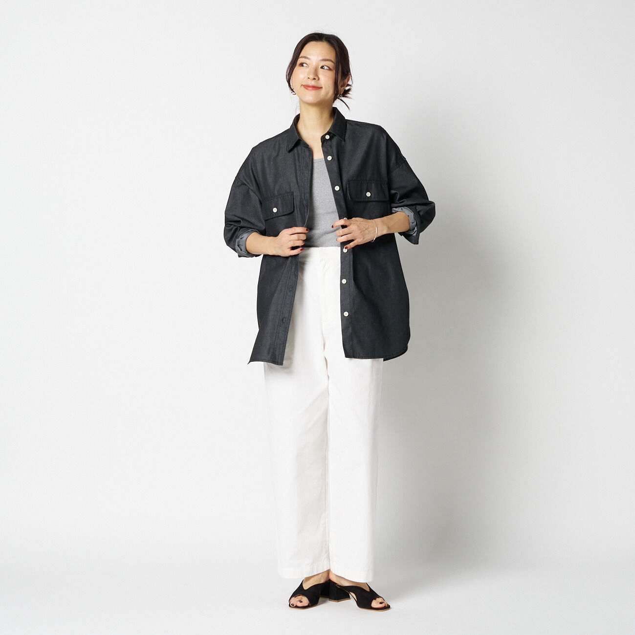 HELIOPOLE「HELIOPOLE DENIM BIG SHIRT」|シャツ・ブラウス|