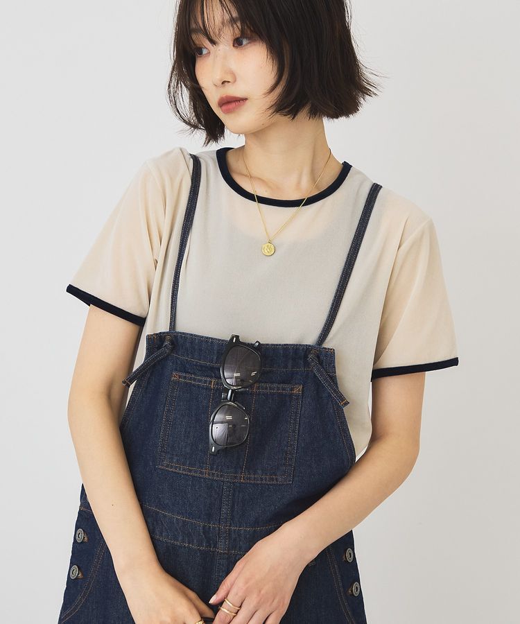 AMERICAN HOLIC「シアーベロア配色プルオーバー」|Tシャツ・カットソー|