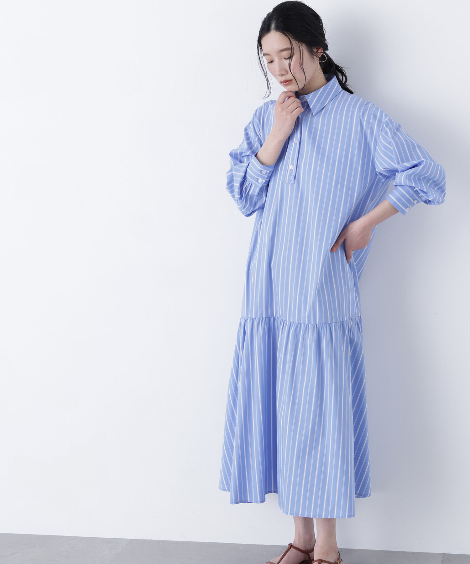  「〈N.〉オーバーシャツワンピース」|ワンピース|