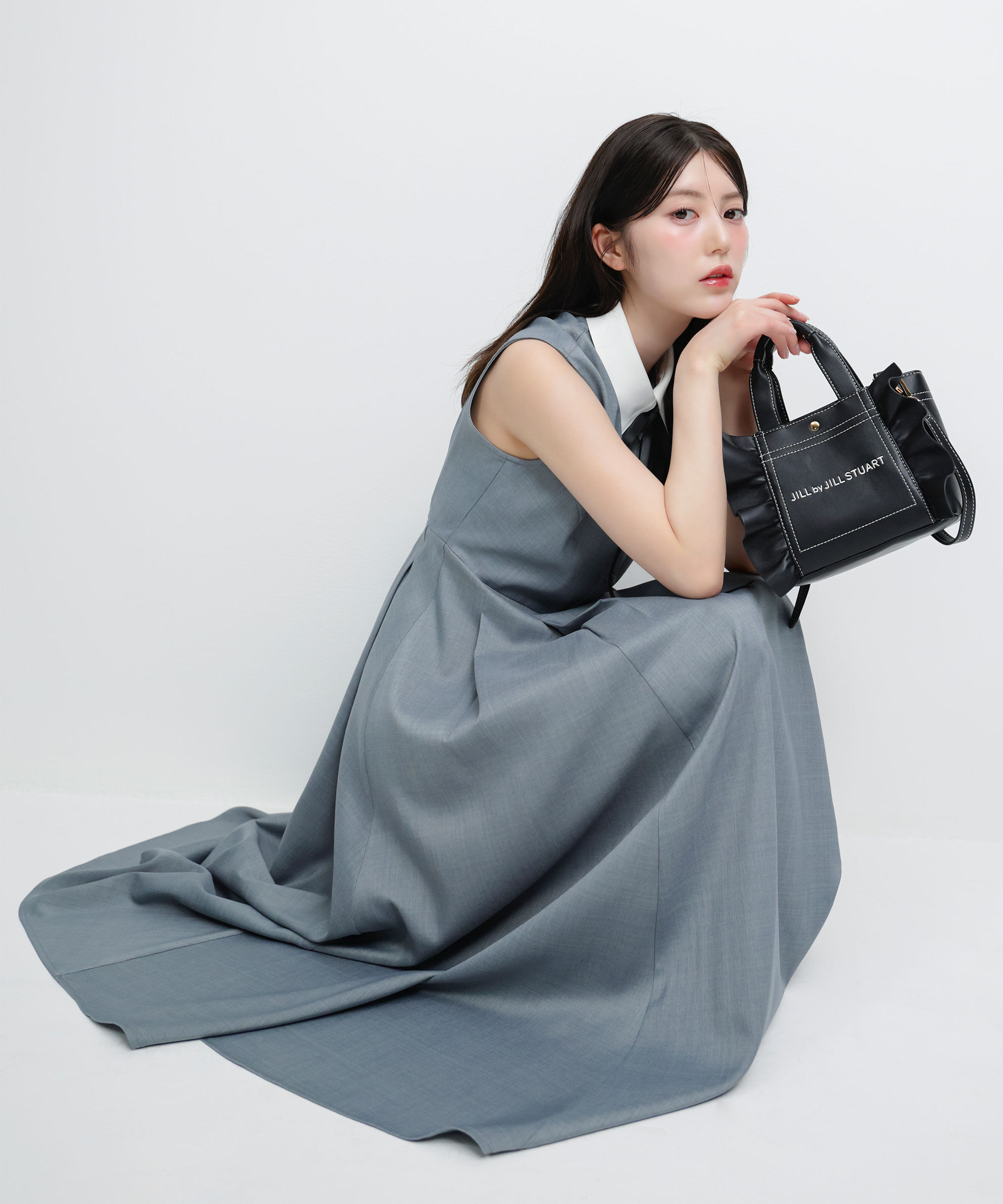  「襟付きフレンチスリーブワンピース」|ワンピース|