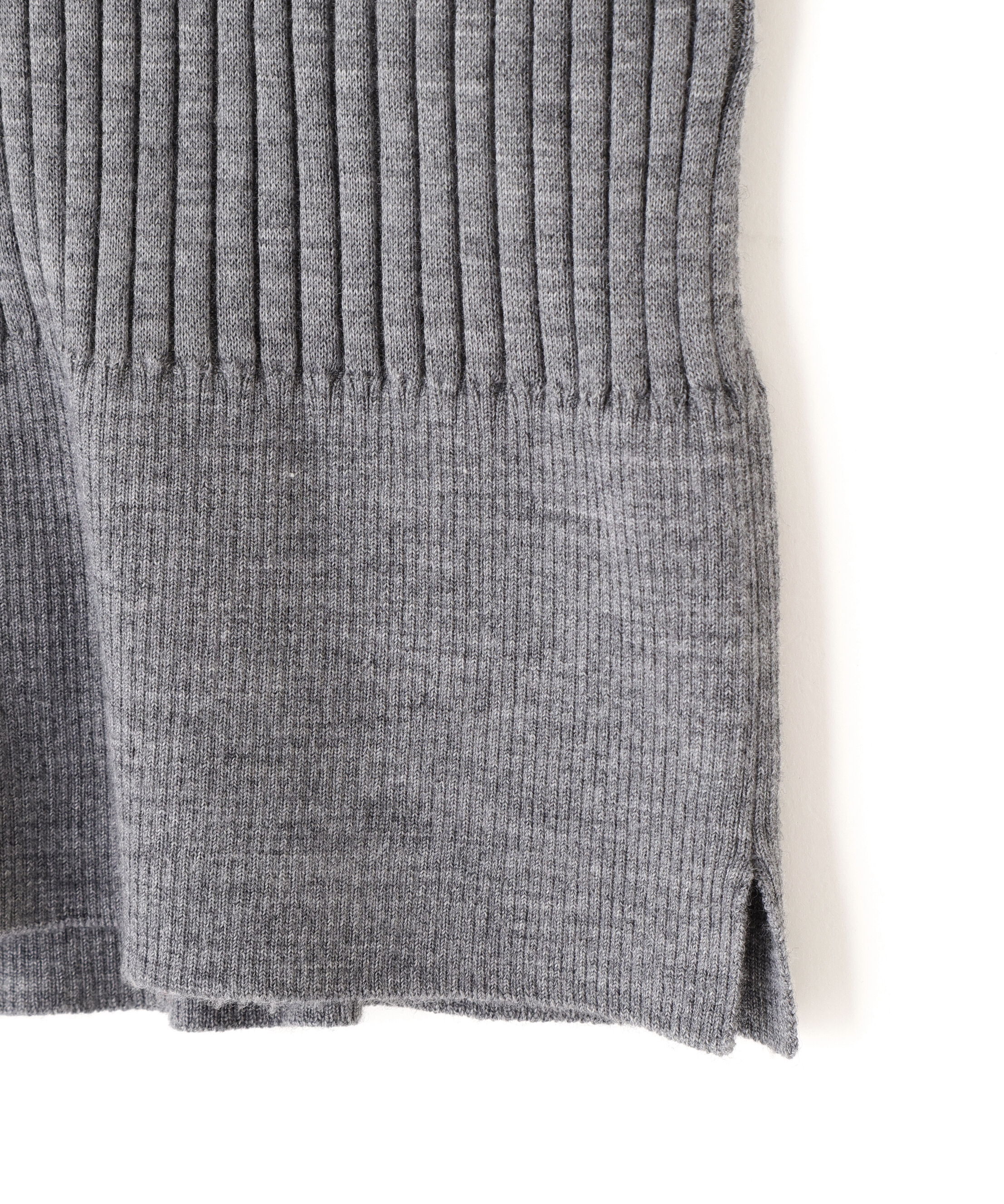 YLEVE 「YLEVE / WOOL SILK CASHMERE RIB KNIT POLO」|ニット・セーター|