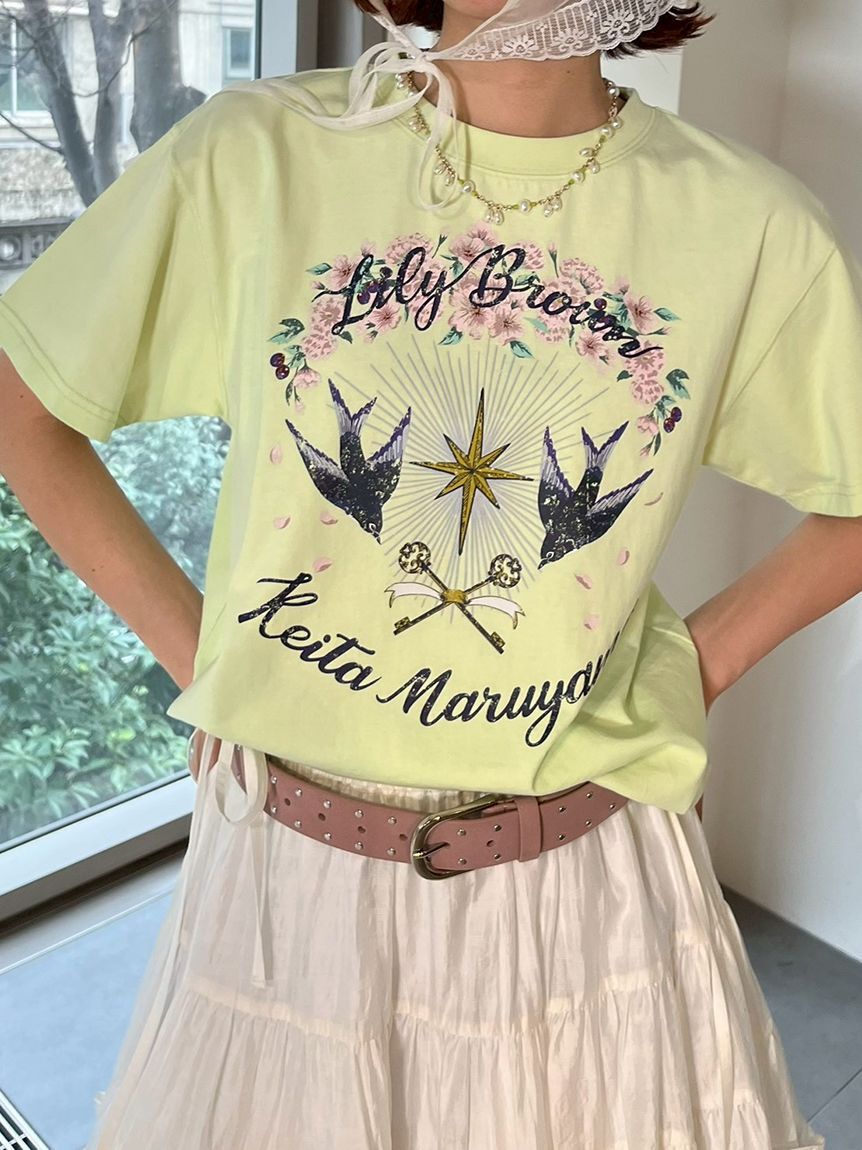 LILY BROWN「【LILY BROWN&times;KEITA MARUYAMA】グラフィックTシャツ」|Tシャツ・カットソー|MNT