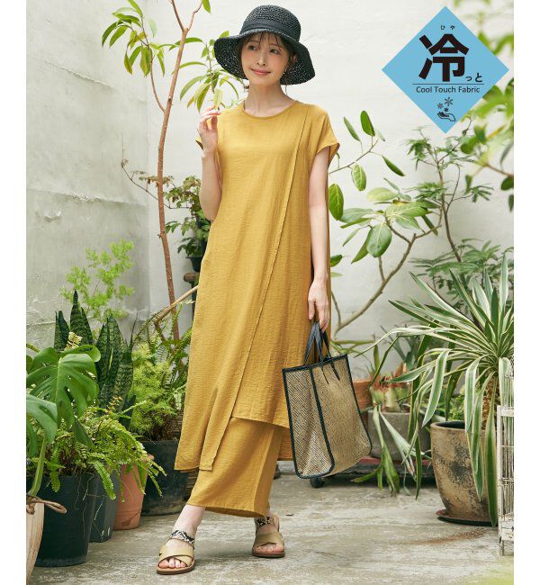IKKA LOUNGE「冷感スラブワンピースセットアップ」|ワンピース|