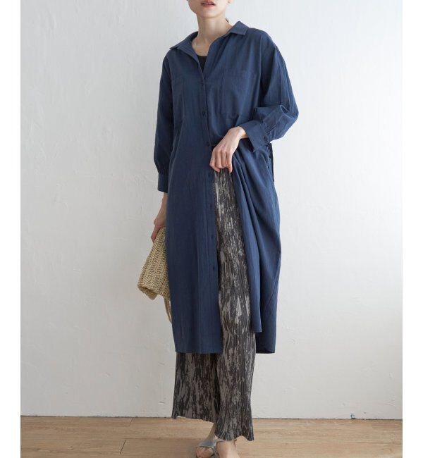 ikka「スキッパーシャツワンピース」|その他|