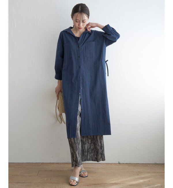 ikka「スキッパーシャツワンピース」|その他|