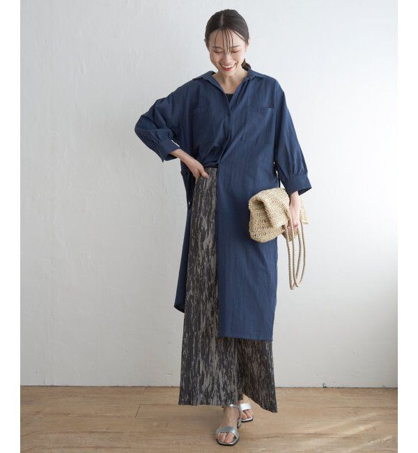 ikka「スキッパーシャツワンピース」|その他|