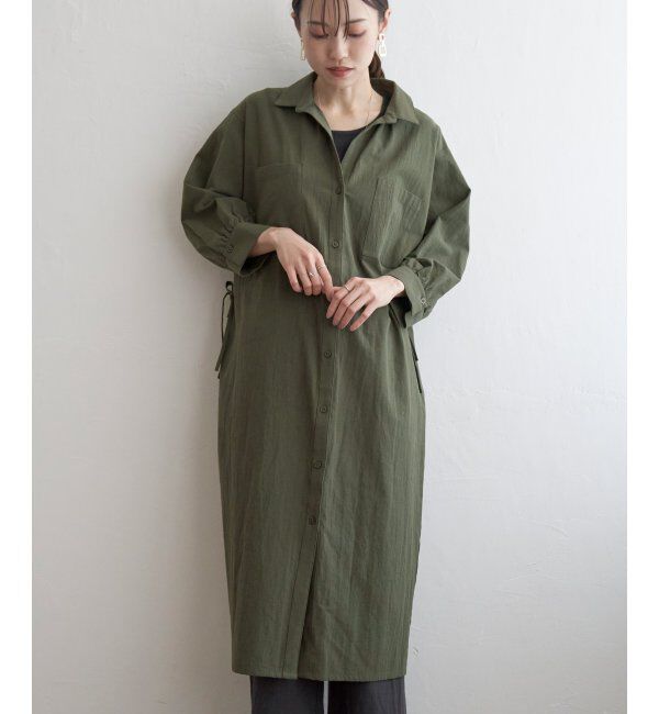 ikka「スキッパーシャツワンピース」|その他|