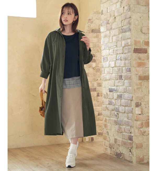 ikka「スキッパーシャツワンピース」|その他|