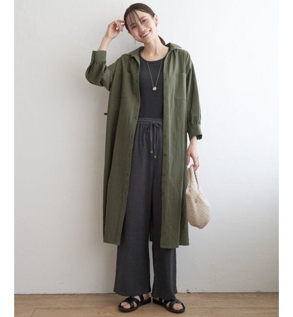 ikka「スキッパーシャツワンピース」|その他|
