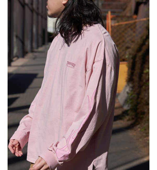 VENCE share style「THRASHER スラッシャー ピグメントロンT」|Tシャツ・カットソー|ピンク