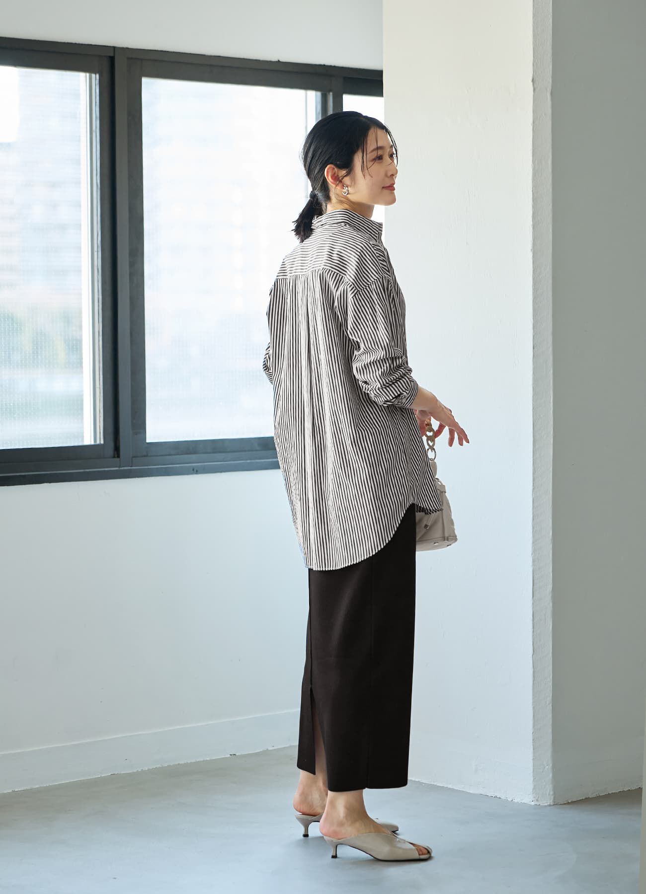 STYLE DELI「ベーシックストライプ柄シャツB」|シャツ・ブラウス|